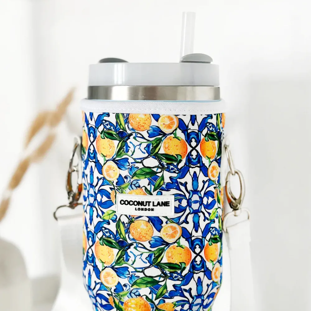 Cocopup Tumbler Carry Cases-Amalfi Lemon Tumbler Carry Case by Coconut Lane