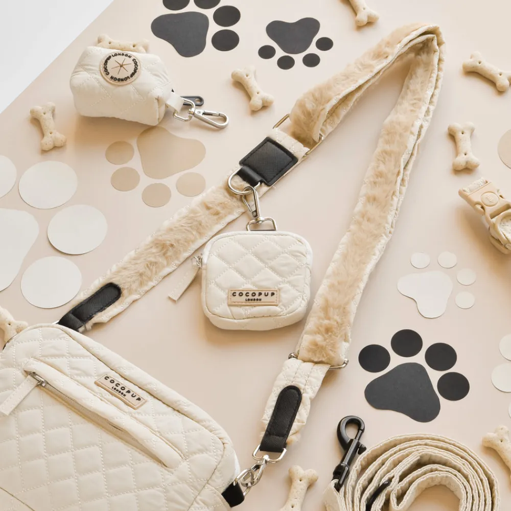 Cocopup Bag Straps-Bag Strap - Cream Quilted