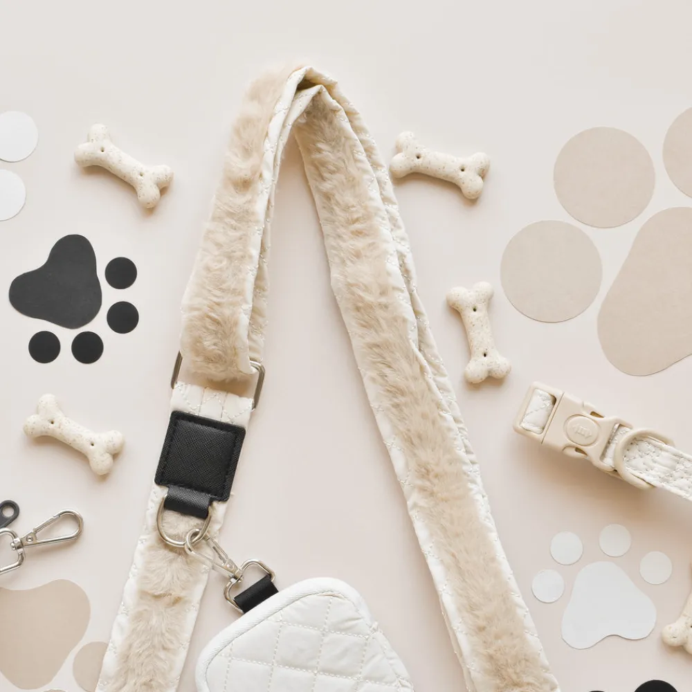 Cocopup Bag Straps-Bag Strap - Cream Quilted