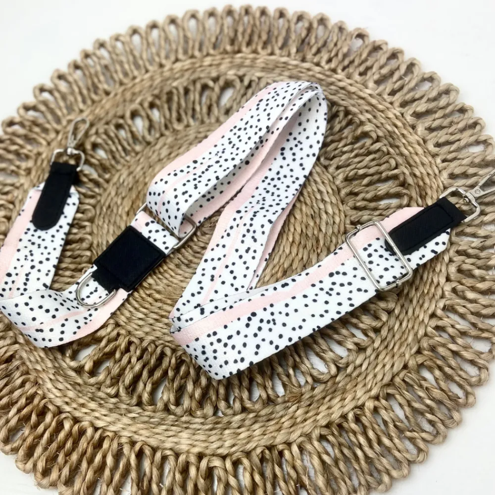 Cocopup Bag Straps-Bag Strap - Pink Dalmatian