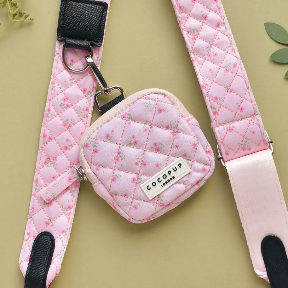Cocopup Bag Straps-Bag Strap - Quilted Ditsy Floral Pink