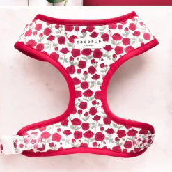 Cocopup Adjustable Neck Harnesses-Barkquet of Roses Adjustable Neck HARNESS