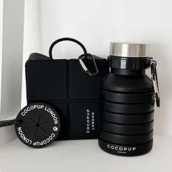 Cocopup Travel Bundle | Travel Bundle-Black Travel Bundle - Water Bottle, Poop Pocket, Foldable Bowl