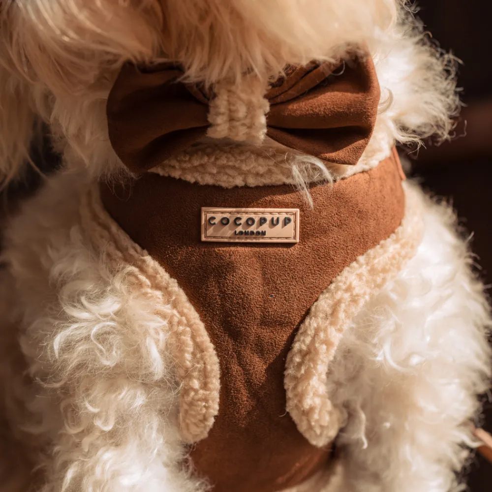 Cocopup Adjustable Neck Harnesses-Brown Aviator Adjustable Neck HARNESS