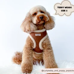 Cocopup Adjustable Neck Harnesses-Brown Aviator Adjustable Neck HARNESS