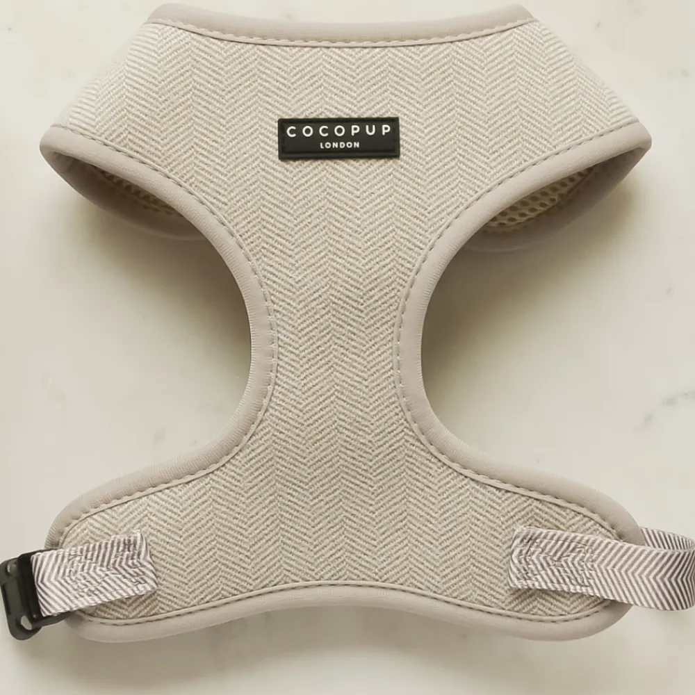 Cocopup Adjustable Neck Harnesses-Brown Tweed Adjustable Neck HARNESS