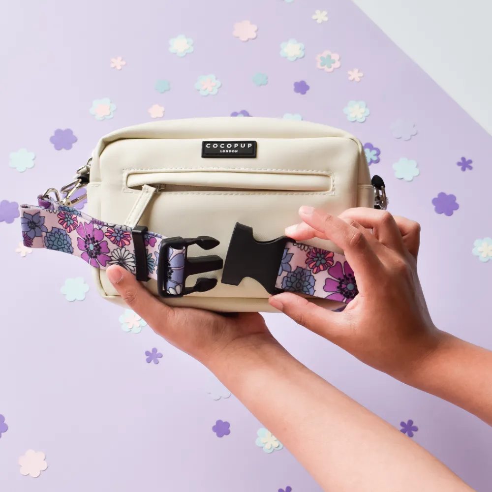 Cocopup Bum Bag Bundles-Bum Bag Bundle - Oyster White + Pastel Flowers