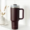 Cocopup Tumblers-Burgundy Stainless Steel Tumbler - By Coconut Lane