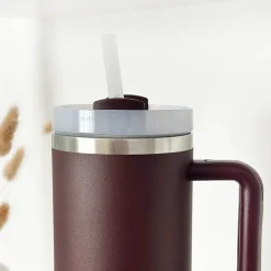 Cocopup Tumblers-Burgundy Stainless Steel Tumbler - By Coconut Lane