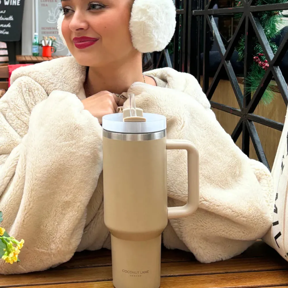 Cocopup Tumblers-Caramel Latte Stainless Steel Tumbler - By Coconut Lane