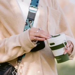 Cocopup Collapsible Water Bottles & Cups | Rucksack Accessories-Collapsible Coffee Cup - Khaki