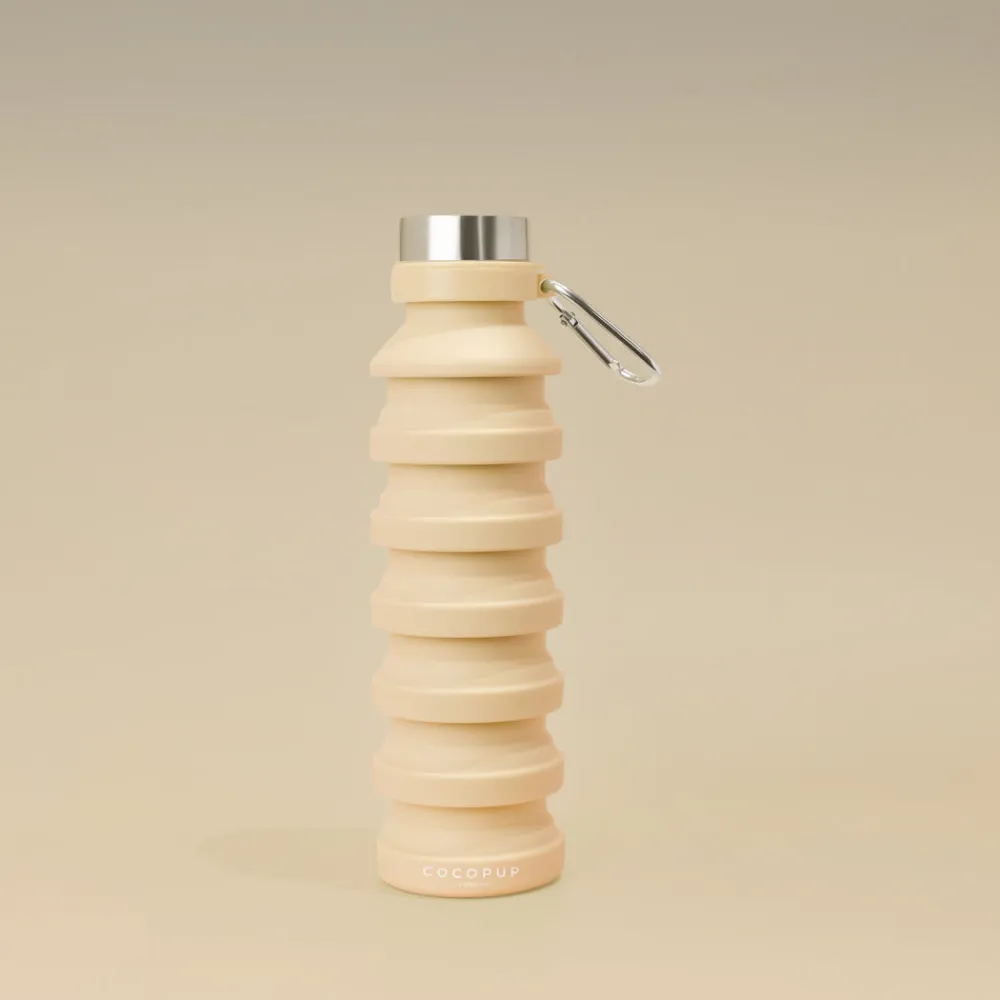 Cocopup Collapsible Water Bottles & Cups | Rucksack Accessories-Collapsible Water Bottle - Nude