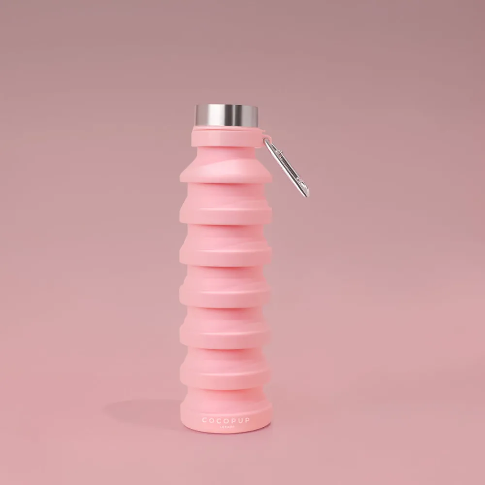 Cocopup Collapsible Water Bottles & Cups | Rucksack Accessories-Collapsible Water Bottle - Pink