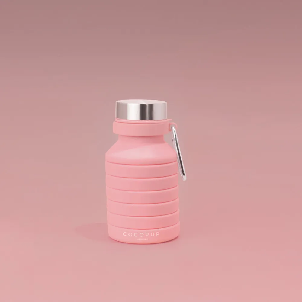Cocopup Collapsible Water Bottles & Cups | Rucksack Accessories-Collapsible Water Bottle - Pink