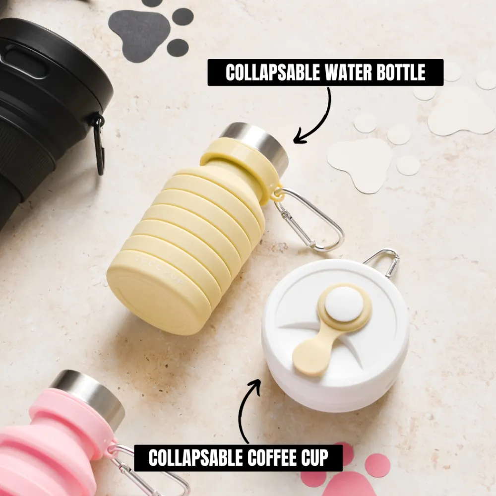 Cocopup Collapsible Water Bottles & Cups | Rucksack Accessories-Collapsible Water Bottle - Nude