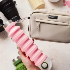 Cocopup Collapsible Water Bottles & Cups | Rucksack Accessories-Collapsible Water Bottle - Pink