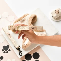 Cocopup Collars | Puppy Leads & Collars-Cream Quilted COLLAR