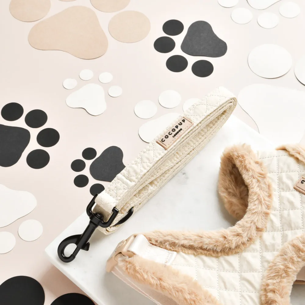 Cocopup Leads-Cream Quilted Lead