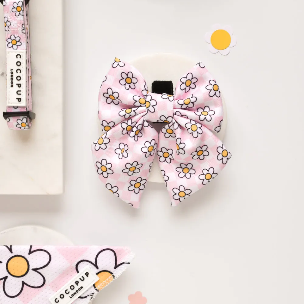 Cocopup Sailor Bow Ties-Daisy Gingham Rave Sailor Bow Tie