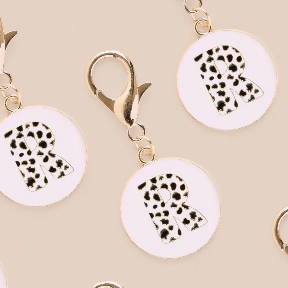 Cocopup Collar Charms-Dog Collar Initial Charm - R