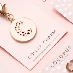 Cocopup Collar Charms-Dog Collar Initial Charm - C