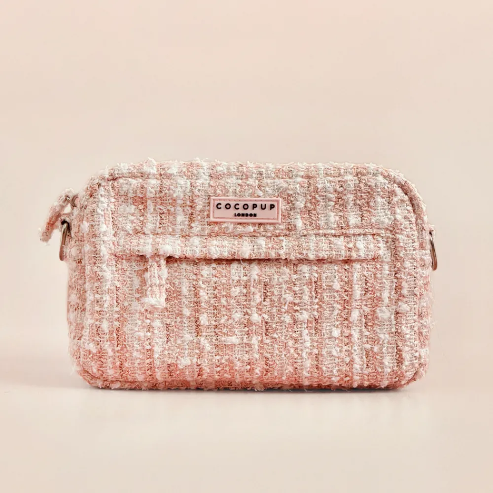 Cocopup Dog Walking Bags-Dog Walking Bag - Pink Textured Tweed