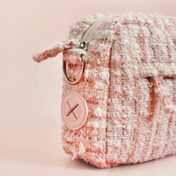 Cocopup Dog Walking Bags-Dog Walking Bag - Pink Textured Tweed