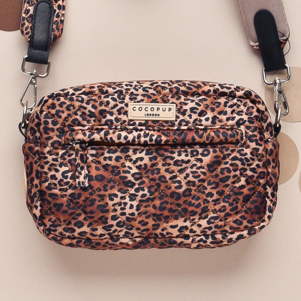 Cocopup Dog Walking Bags-Dog Walking Bag - Quilted Leopard Pup