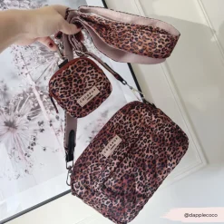 Cocopup Dog Walking Bags-Dog Walking Bag - Quilted Leopard Pup