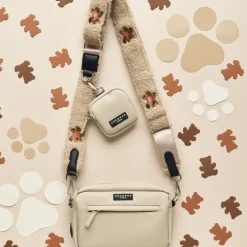 Cocopup Classic Bag Bundles-Dog Walking Caramel Latte Bag Bundle - Theo Embroidered Teddy