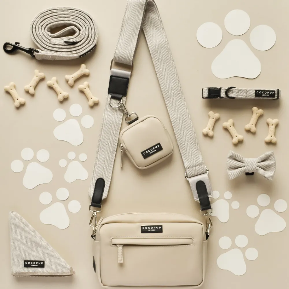Cocopup Classic Bag Bundles-Dog Walking Caramel Latte Bag Bundle - Brown Tweed