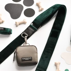 Cocopup Classic Bag Bundles-Dog Walking Mocha Bag Bundle - Forest Green Velvet