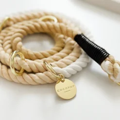 Cocopup Rope Leads-Double Ended Rope Lead - Cappuccino