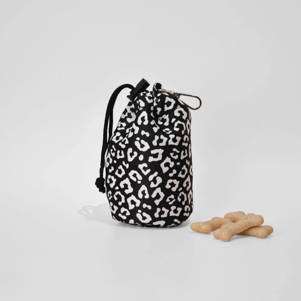 Cocopup Drawstring Treat Pouches | Rucksack Accessories-Drawstring Treat Pouch - Black Leopard