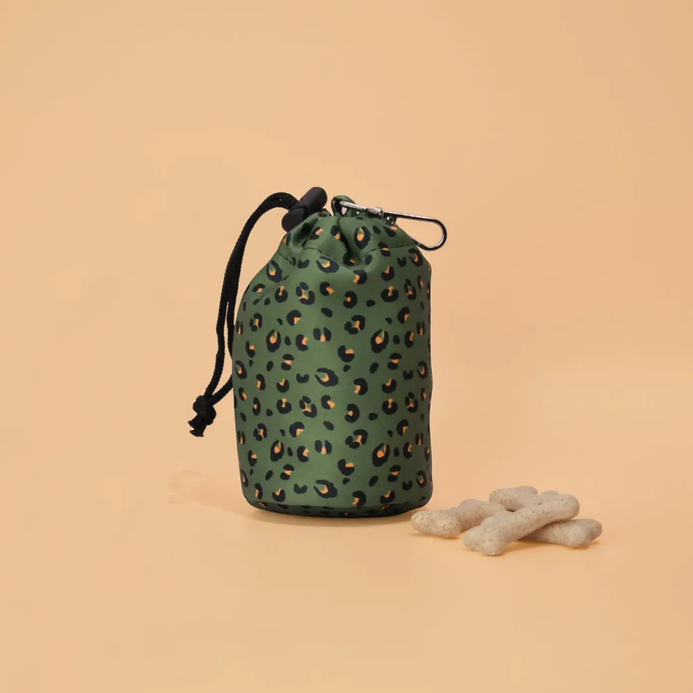Cocopup Drawstring Treat Pouches | Rucksack Accessories-Drawstring Treat Pouch - Khaki Leopard