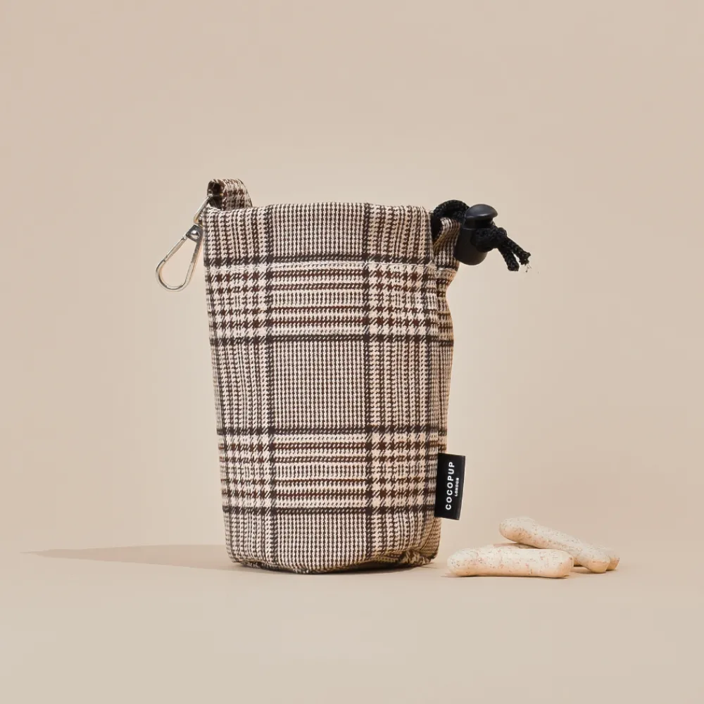 Cocopup Drawstring Treat Pouches | Rucksack Accessories-Drawstring Treat Pouch - Pup Plaid
