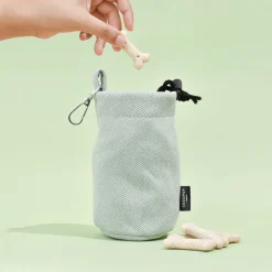 Cocopup Drawstring Treat Pouches | Rucksack Accessories-Drawstring Treat Pouch - Sage Tweed