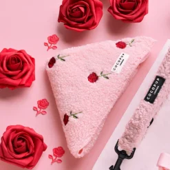 Cocopup Bandanas-Embroidered Roses Teddy Bandana