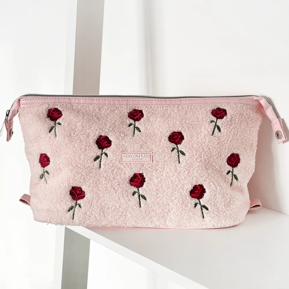 Cocopup Magic Lifestyle Pouch-Embroidered Roses Teddy Magic Lifestyle Pouch - By Coconut Lane