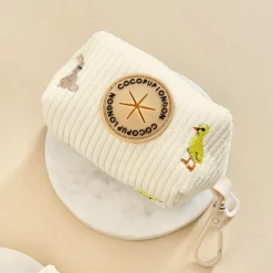 Cocopup Poop Bag Holders | Poop Bag Holders-Embroidered Woodland Walkies Poop Bag Holder