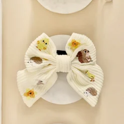 Cocopup Sailor Bow Ties-Embroidered Woodland Walkies Sailor Bow Tie