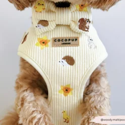 Cocopup Adjustable Neck Harnesses-Embroidered Woodland Walkies Adjustable Neck HARNESS