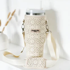 Cocopup Tumbler Carry Cases-Festival Crochet Case Tumbler Carry Case by Coconut Lane