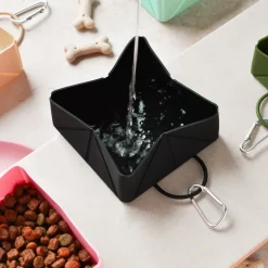 Cocopup Foldable Bowls | Foldable Bowls-Foldable Travel Bowl - Black
