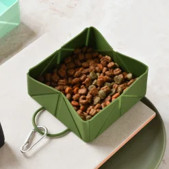Cocopup Foldable Bowls | Foldable Bowls-Foldable Travel Bowl - Khaki