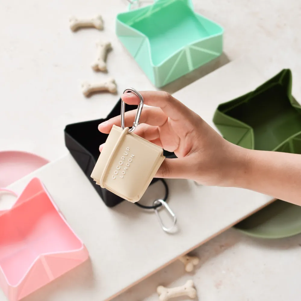 Cocopup Foldable Bowls | Foldable Bowls-Foldable Travel Bowl - Nude