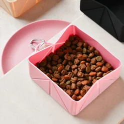 Cocopup Foldable Bowls | Foldable Bowls-Foldable Travel Bowl - Pink