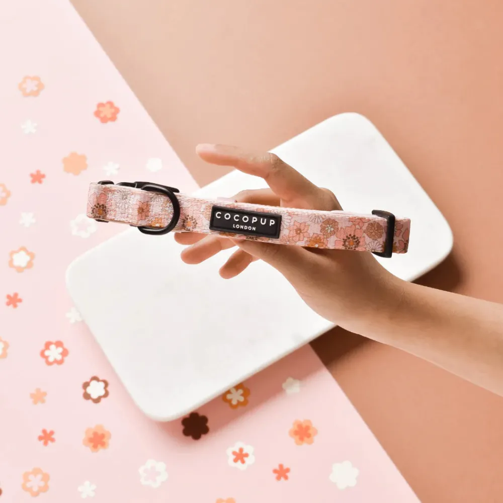 Cocopup Adjustable Harness Bundles-Groovy Florals Adjustable Neck Harness, Lead & Collar Bundle