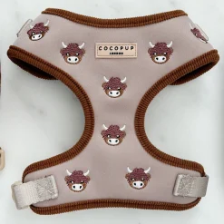 Cocopup Adjustable Harness Bundles-Harold the Highland Cow Adjustable Neck Harness, Lead & Collar Bundle