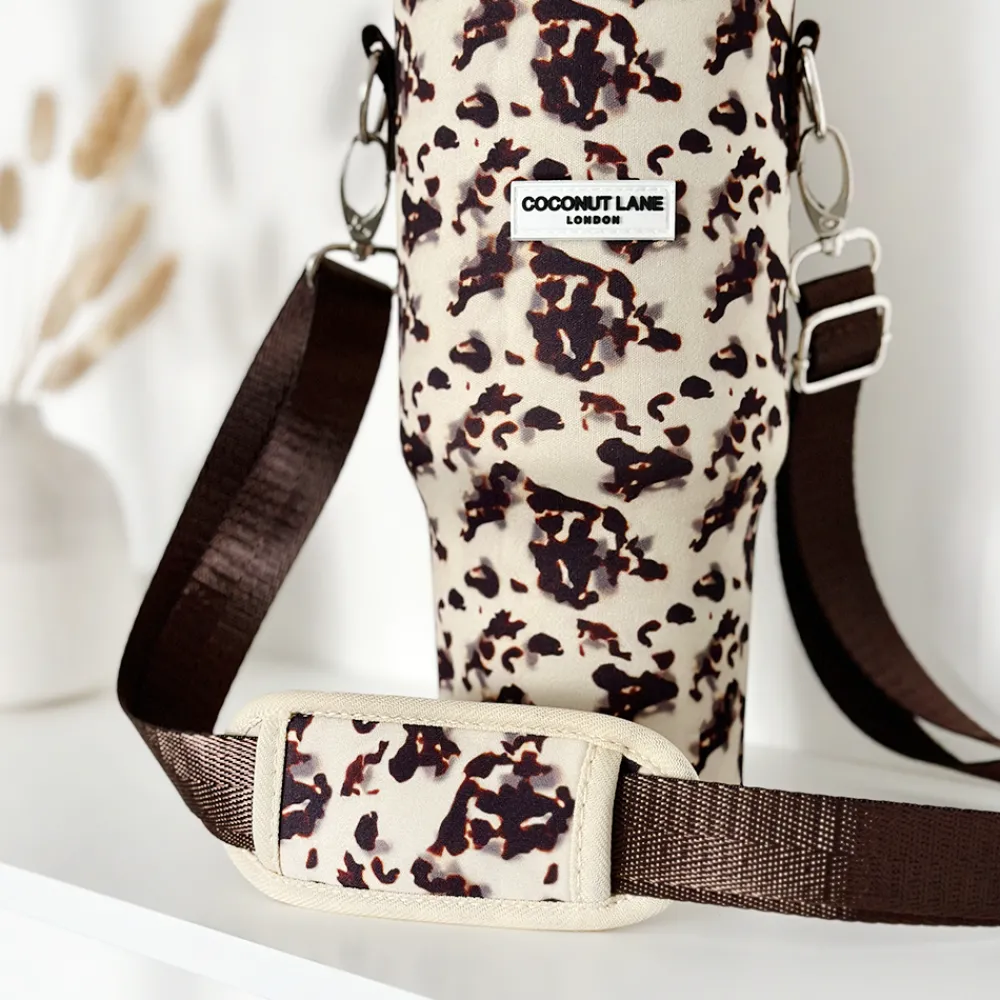 Cocopup Tumbler Carry Cases-Ivory Tort Tumbler Carry Case by Coconut Lane